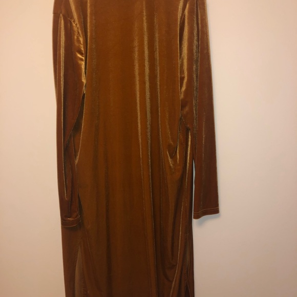 Longline Velour Cardigan - Picture 3 of 3